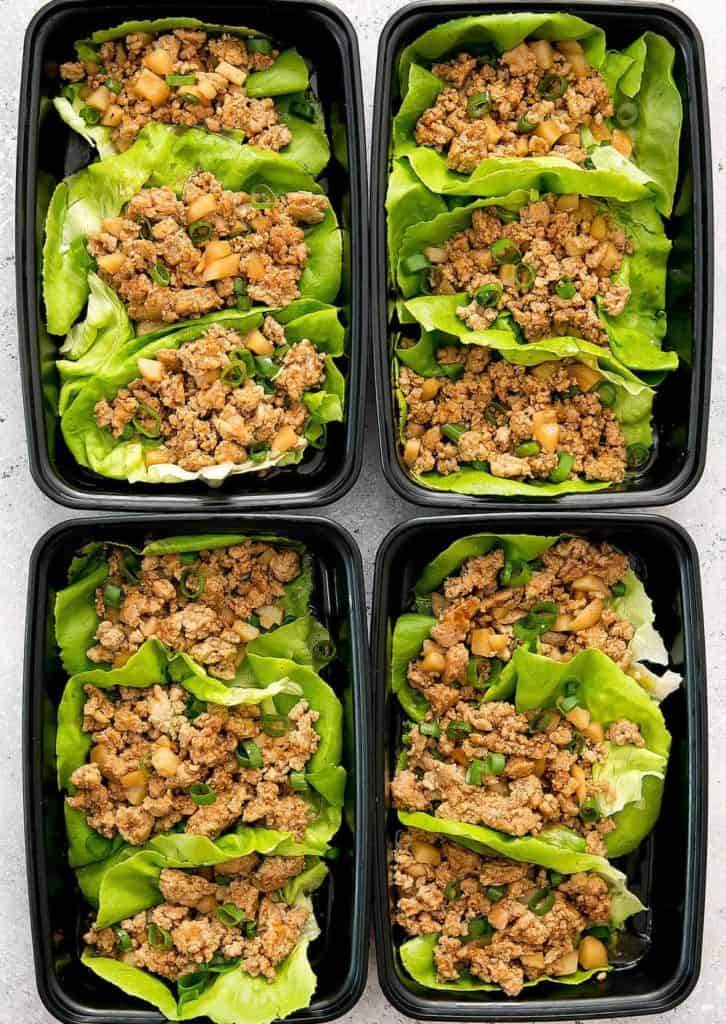  keto meal prep ideas chicken lettuce wraps