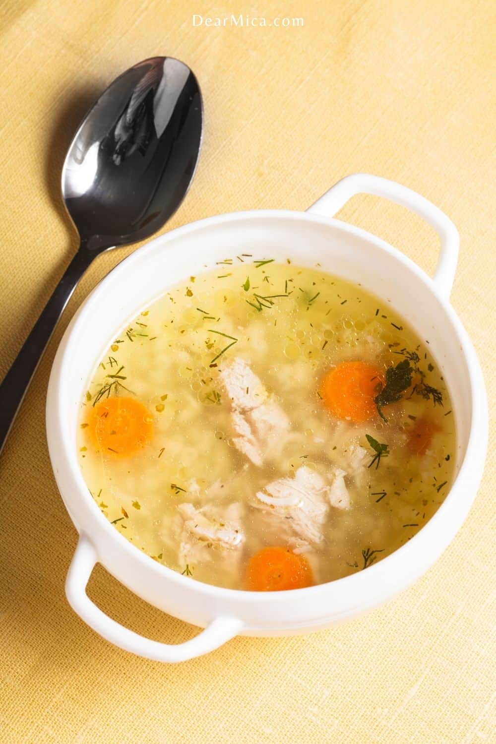 Low Carb Leftover Turkey Soup - Dear Mica