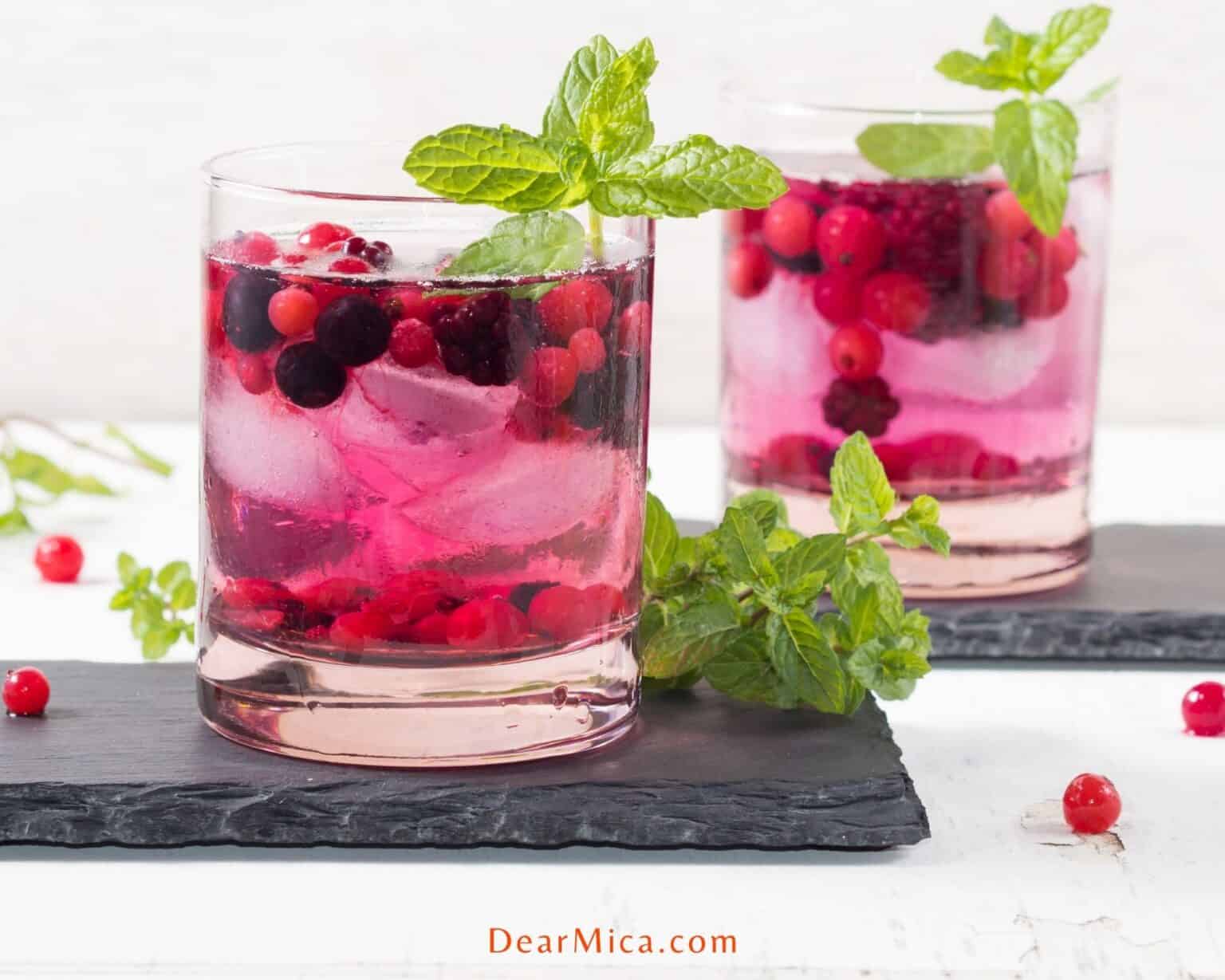 Keto Berry Vodka Cocktail Dear Mica