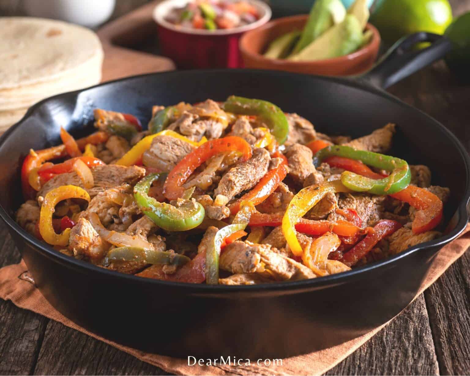 Keto Chicken Fajitas Dear Mica