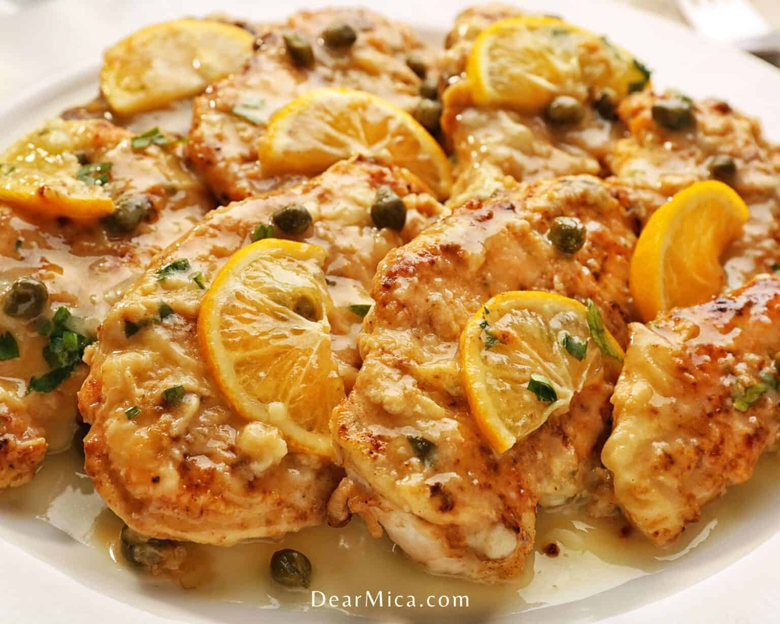 Low Carb Chicken Piccata Dear Mica